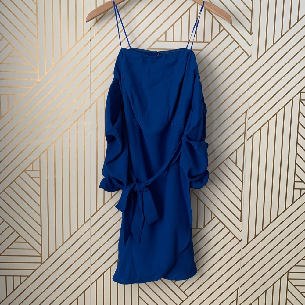 ⭐️ $10 19 Cooper NWT Cold Shoulder Tie waist Dress strapless bow  cinched M